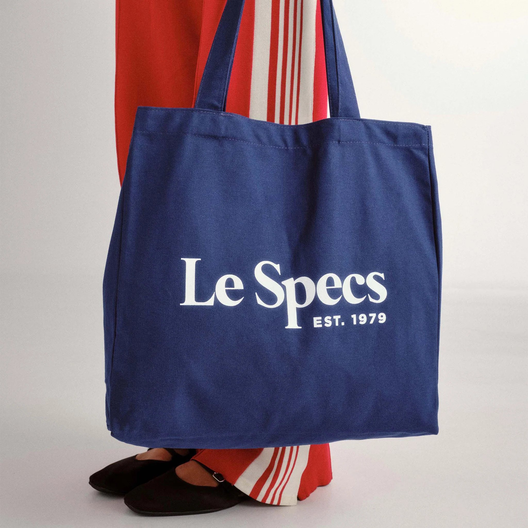 LE SPECS CANVAS TOTE BAG | NAVY - Image 4